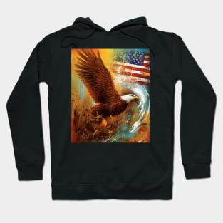 Patriotic Fusion Abstract Art Surrealistic Style Original Artwork Gift Ideas 02 Hoodie